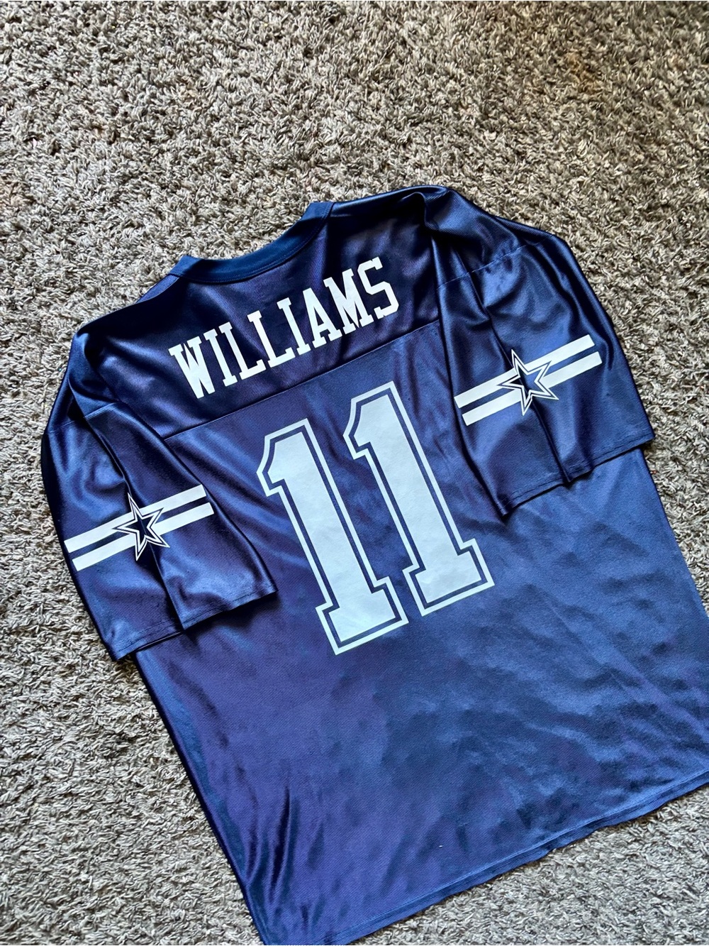 Dallas Cowboys Navy Football Jersey Roy Williams #11